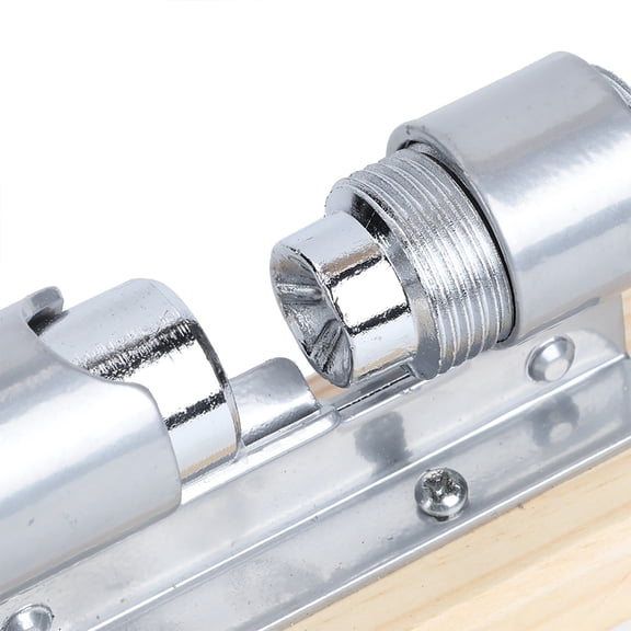 Aluminum Alloy & Wood Walnut Nut Cracker Hand Press Tool - 5.9 x 7.9 Inch Kitchen Accessory