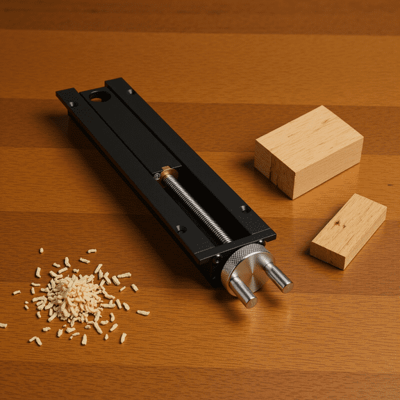 Aluminum Alloy Woodworking Bench Tail Vise with 20mm Hole and 0-110mm Stroke
