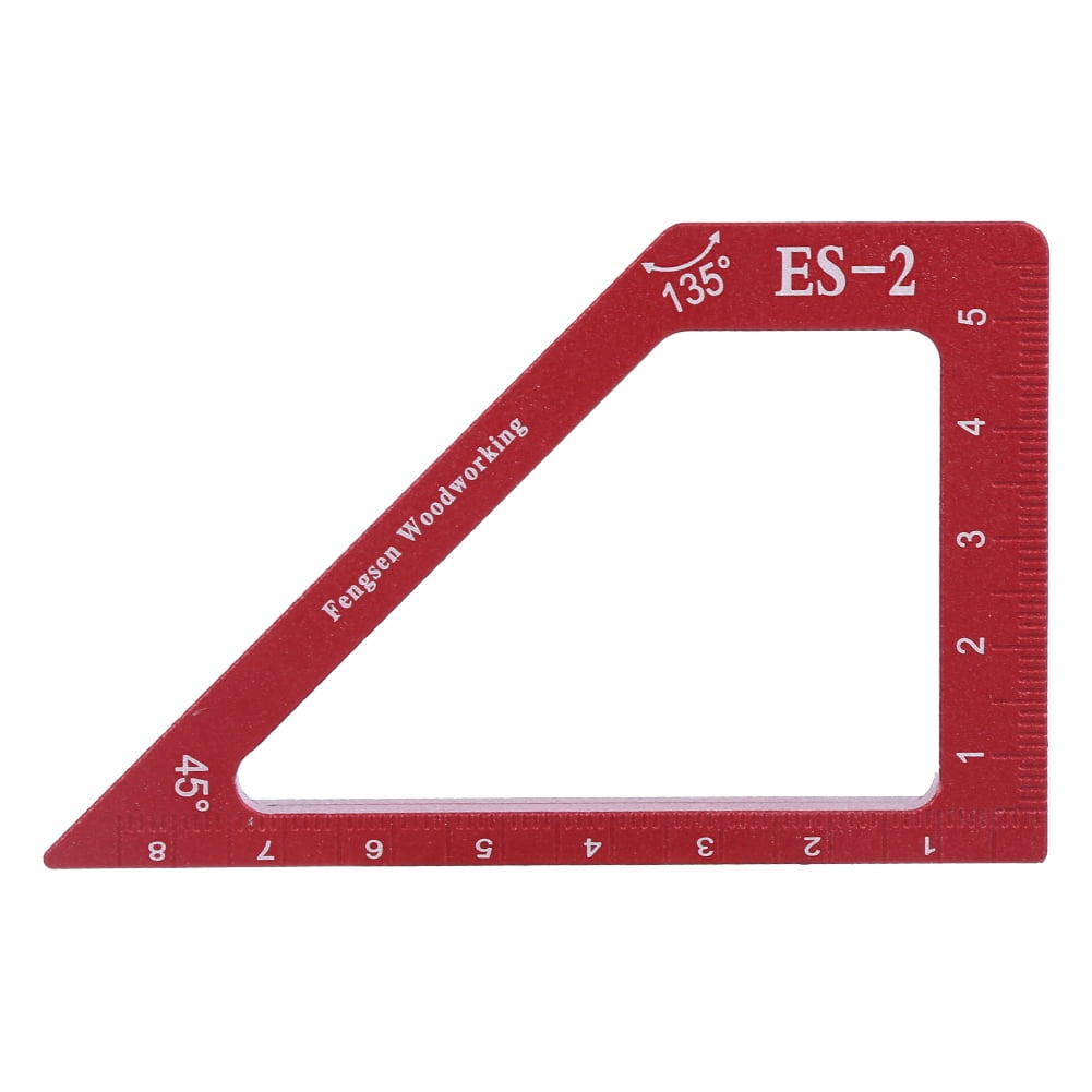 Aluminum Alloy Woodworking Scribing Ruler Carpentry Auxiliary Measuring ...