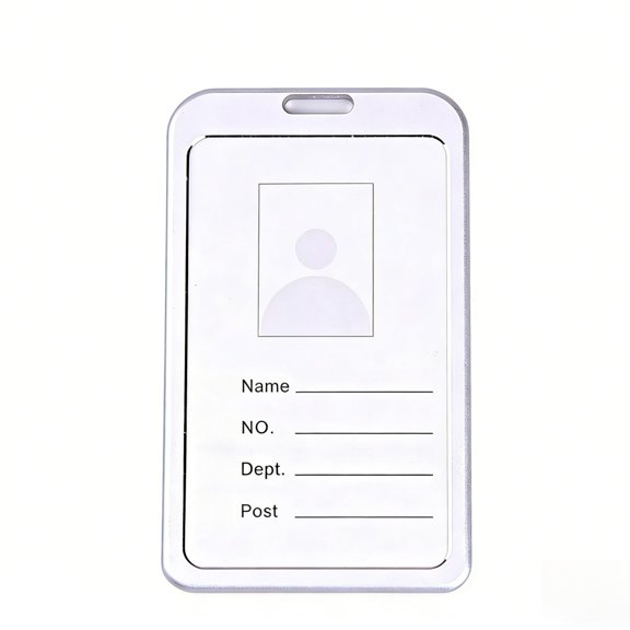 Aluminum Alloy Work Name Card Holders Business Work Card ID Badge for Men and Women