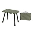 thumbnail image 1 of Aluminum Alloys Folding Small Chair Small Table for Camping Picnics Practical 2 in 1 Folding Table Stool Outdoor Camping, 1 of 8