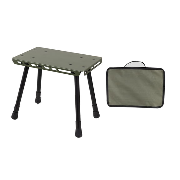 Aluminum Alloys Folding Small Chair Small Table for Camping Picnics Practical 2 in 1 Folding Table Stool Outdoor Camping