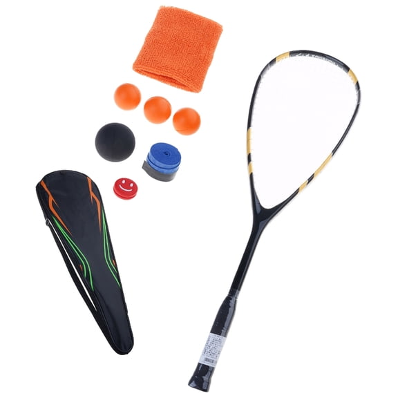 Aluminum Alloys Frame Squash Racquet Professional Beginner Squash Racket Ergonomic Grip Squash Training Paddles Enduring