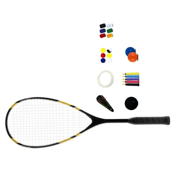 Aluminum Alloys Frame Squash Racquet Professional Beginner Squash Racket Ergonomic Grip Squash Training Paddles Enduring
