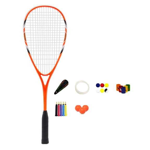 Aluminum Alloys Frame Squash Racquet Professional Beginner Squash Racket Ergonomic Grip Squash Training Paddles Enduring