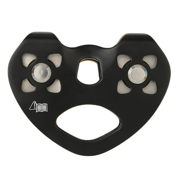 Aluminum Alloys Pulley Zipline Swivels Pulley Mountaineer Rock Climbing Pulley Outdoor Crossing Twin Wheel Pulley