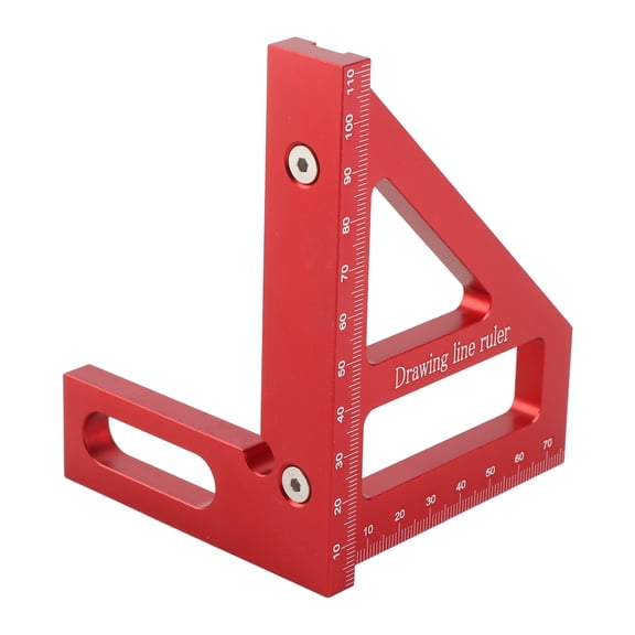 Aluminum Aluminum Alloy Multi Angle Measuring Ruler Woodworking Square Protractor 45 90 Miter  Ruler Utility Scribing Gauge Multifunctional Layout Measuring Tool For