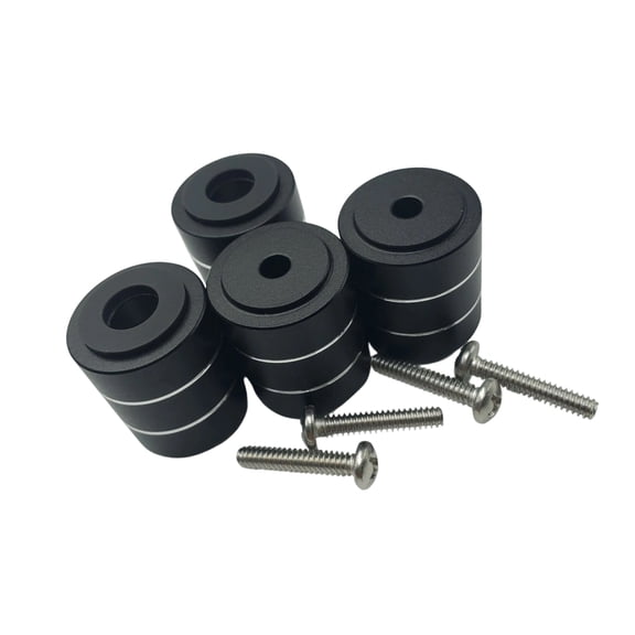 Aluminum Amplifier Feet Pad Shock Absorbing Stand Base PC Chassis Heat Dissipation