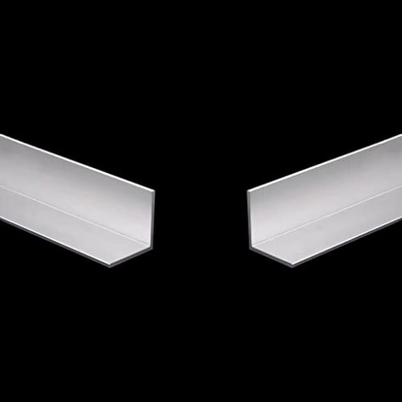 Aluminum Angle 50mm x 50mm x 1270mm Long 4mm Thick 2Pcs, 2 Pack 2" x 2" x 50" Length 4/25 Thickness 90 Degree Extruded Al Angle Equal Leg