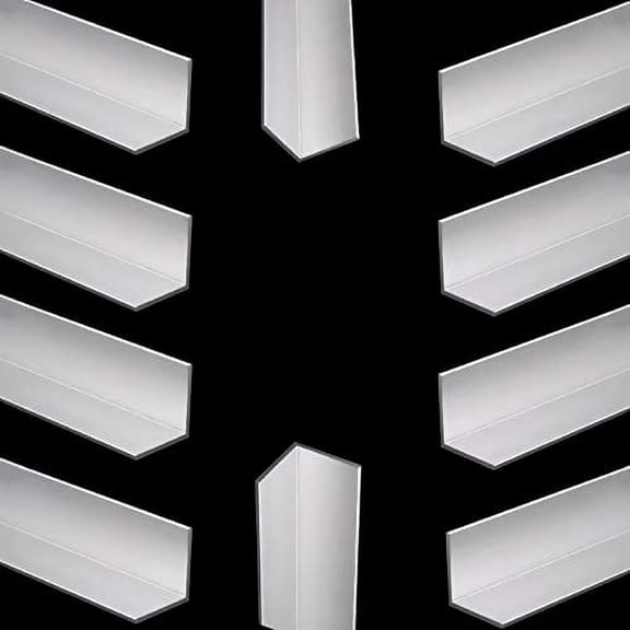 Aluminum Angle 50mm x 50mm x 250mm Long 3mm Thick 10Pcs, 10 Pack 2" x 2" x 9.84" Length 3/25 Thickness 90 Degree Extruded Al Angle Equal Leg