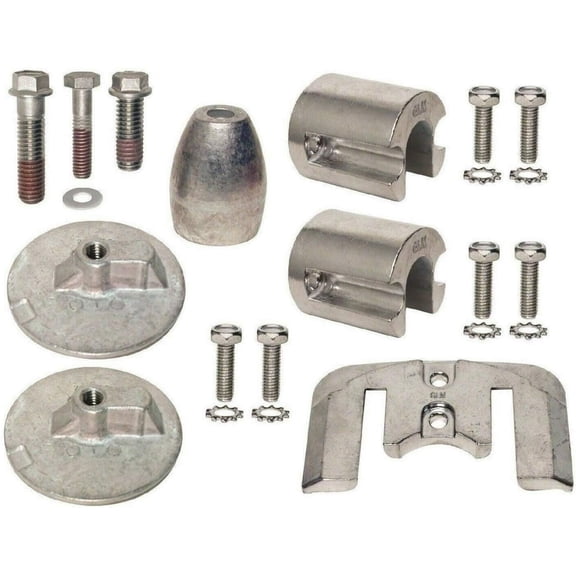 Aluminum Anode Kit for Mercruiser Bravo 3 III Stern Drives 2004 & Up Replaces OEM 888761Q02 888761Q04
