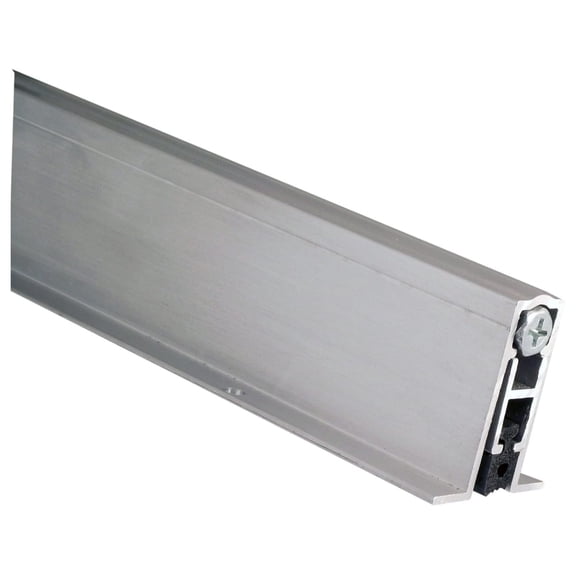 Aluminum Automatic Door Bottom, Mill Finish, Sponge EPDM, 9/16W x 36"L x 1-3/8H