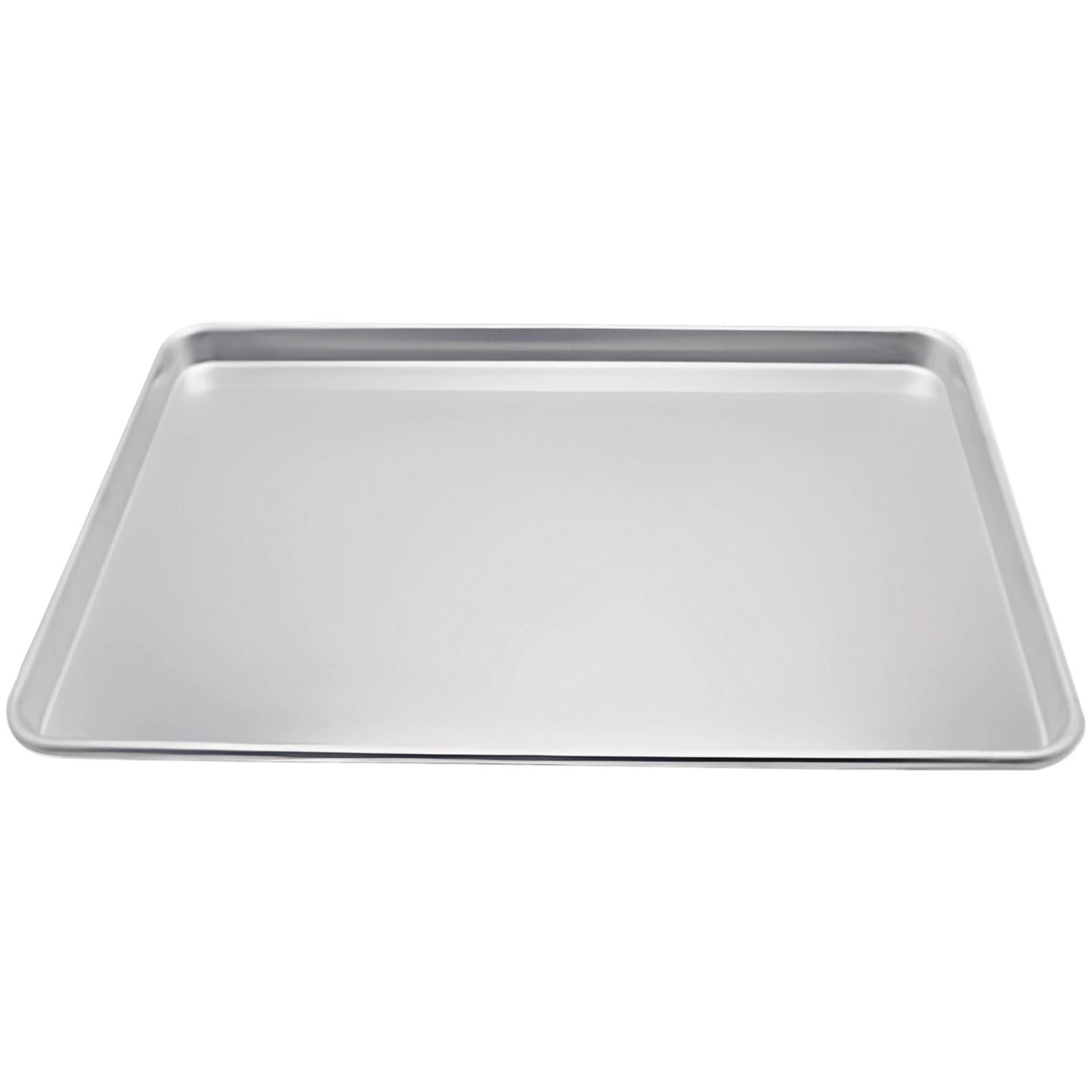 Aluminum Baking Sheet Pan, 9.6 x 13 in / 24.3 x 33 cm Commercial Aluminum Sheet Pan for Baking, Roasting, Toasting, Bun Pan with Flat Surface, Thick & Long-Lasting, Easy to Clean, Silver