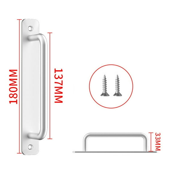 Aluminum Barn Door Handle Sliding Door Handle Kitchen Furniture Hardware Handle