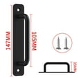 Aluminum Barn Door Handle Sliding Door Handle Kitchen Furniture