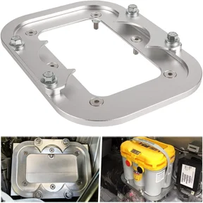 Aluminum Battery Hold Down Tray Box Mount Bracket For Optima Battery 34 34/78