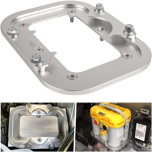 Aluminum Battery Hold Down Tray Box Mount Bracket For Optima Battery 34 34/78