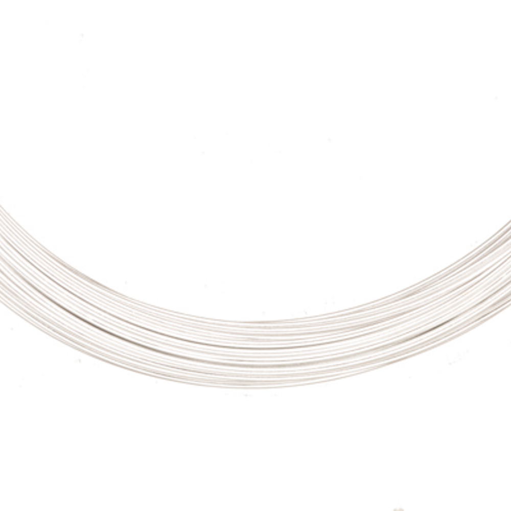 Aluminum Beading Wire, Anodized Silver 18 Gauge 48foot coil jewelry