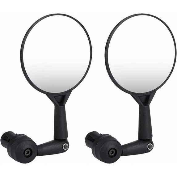 Aluminum Bike Mirror, Adjustable Rearview Handlebar End Mirror, 360° Rotatable, Lightweight Durable ABS , for Mountain and Road Bikes