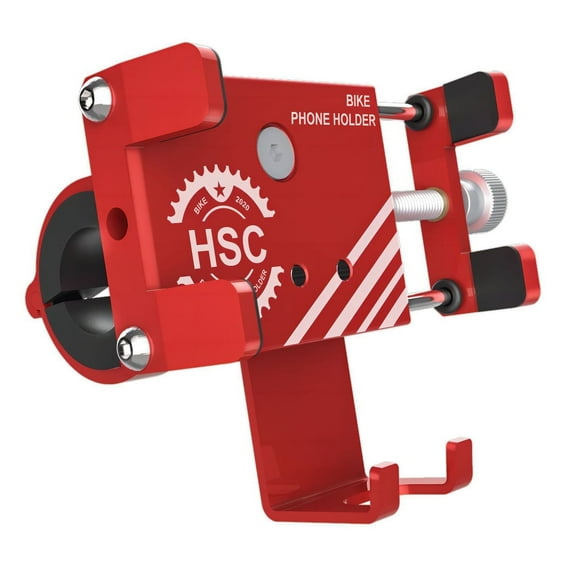 Aluminum Bike Phone Mount Holder, Motorcycle Handlebar Cell Phone Holder, Universal Bicycle Phone Mount for 46.5 Inch Smartphones