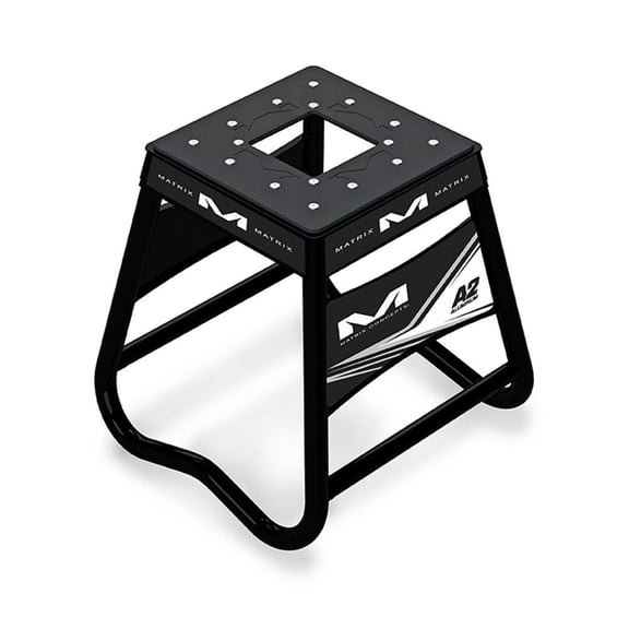 17 Inch Black A2 Aluminum Motorcycle Dirt Bike Stand Compatible with Motocross Off-Road Enduro MX 6063 Aircraft Aluminum TIG Welded Anti-Rock 11in x 11in Top Oil Drain Hole
