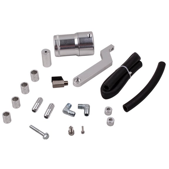 Aluminum Billet Oil Catch Can for 1500 2500 3500 Trucks 5.7L 6.4L Engine Performance Upgrade Accessory