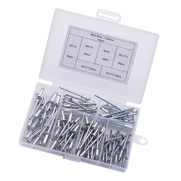 Aluminum Blind Rivets Metal Sheet Rivets Furniture Assembly Rivets for Enthusiasts & Professional In Various Industries