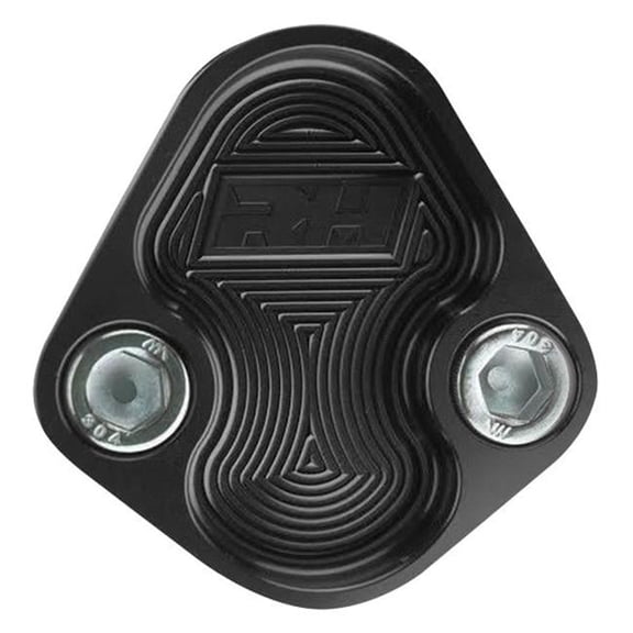Aluminum Block -Off Plate for BBC Engine, Black