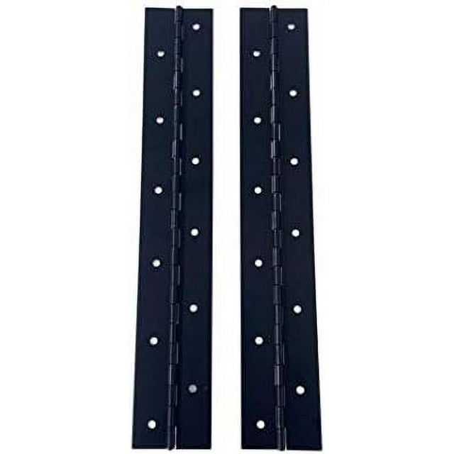 Aluminum Boat Piano Hinge Black Anodized 1" X 1" X 12" (Pair)