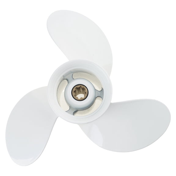 Aluminum Boat Props, 9 3/4x6 Inches, 8 Splines Tooth 3Blades, for 9.9HP 15HP 20HP 683-W4592-02EL Outboards Motors