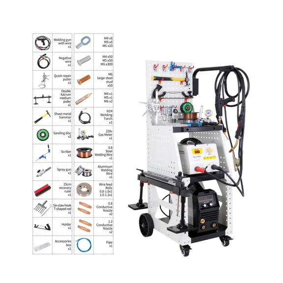 Aluminum Body Sheet Metal Dent Repair Machine Welding Three Pieces 220V