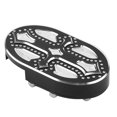 Aluminum Brake Pedal Pad Cover Silver Black Cross Style Fit for XL883