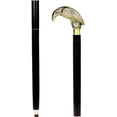 thumbnail image 1 of Aluminum & Brass Decorative Rosewood Walking Cane | Full Size Walking-Stick for Men & Women |, 1 of 1