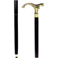 thumbnail image 1 of Aluminum & Brass Decorative Rosewood Walking Cane | Full Size Walking-Stick for Men & Women |, 1 of 1