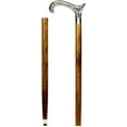 thumbnail image 1 of Aluminum & Brass Decorative Rosewood Walking Cane | Full Size Walking-Stick for Men & Women |, 1 of 1