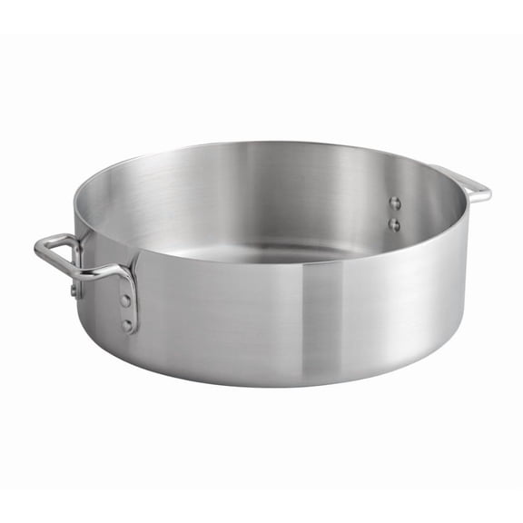 Aluminum Brazier Pot 18 Quarts Riveted Handles 4mm Thick