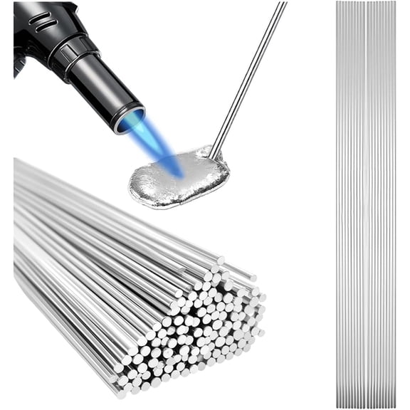 Aluminum Brazing Rods, 50PCS Low Melt Aluminum, Aluminum Repair Rods for All Position Welding, Aluminum Soldering Wire