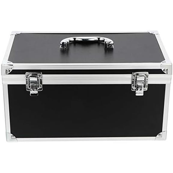 Aluminum Briefcase Household Tool Box Tool Box Aluminum Alloy Toolbox, Aluminum Hard Case Portable Tool Case Tool Organizer (29 * 16 * 15cm) Hard Camera Carrier Workshop Storage Box$$Tools