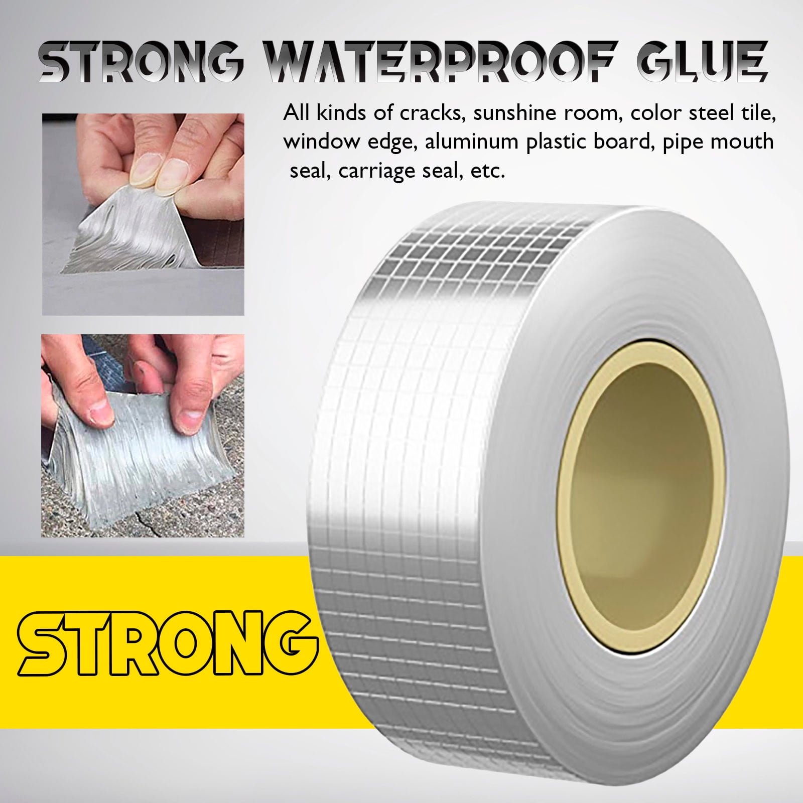 Aluminum Butyl Tape, , Leak Tacky Tape Double for Sticking to Glitter