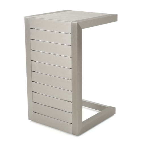 Aluminum C-Shaped Side Table, Modern C Shape End Table For Living Room Bedroom Sofa Side