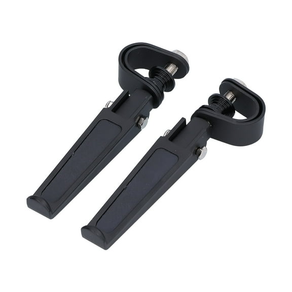 Aluminum CNC Engine Guard Foot Pegs, High-Quality Chrome Ensures Longevity and Style, Fold-Up Design for Easy Adjustment on the Go