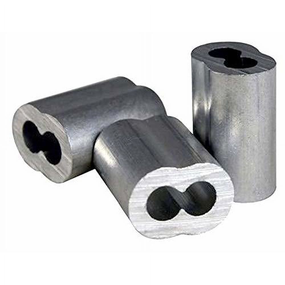 Aluminum Cable Crimps Sleeves For 5/16" Wire Rope Cable Aluminum Cable
