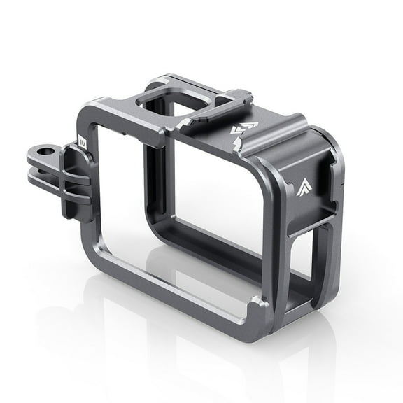 Aluminum Camera Cage for GoPro Hero 139  Bigcan Magnetic Quick Release Vertical Horizontal Frame with Cold Shoe Mount, CNC Metal Case for Outdoor Vlog Shooting