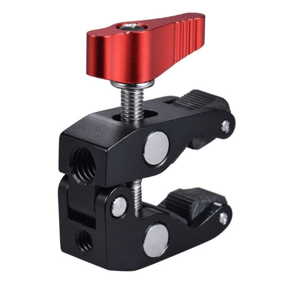 Aluminum Camera Clamp Mount Arm For Cameras with 1/4 And 3/8 Threaded Holes Multiple Function