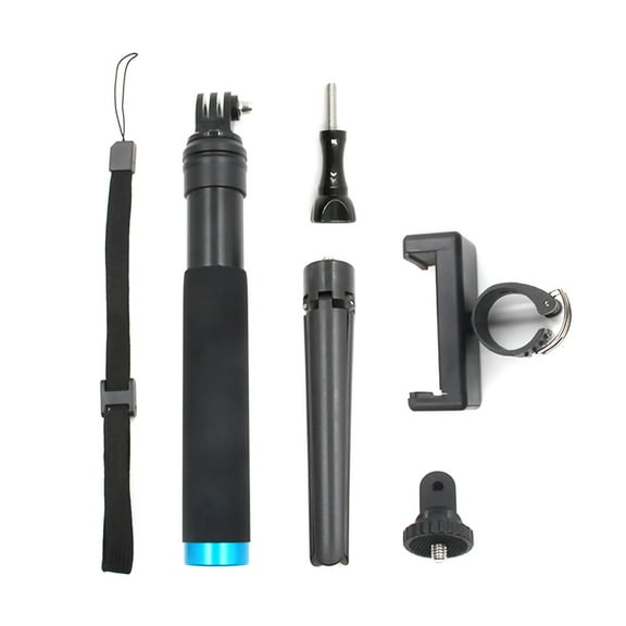 Aluminum Camera Holder Handheld Selfie Stick Tripod Strap Stand Holder Mount Phone Clip for GoPro Hero 7 6 5 4 Series