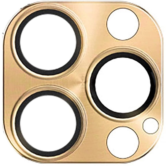Aluminum Camera Lens Protector Compatible with iPhones 13 Pro Max and iPhones 13 Pro, 10mm Ultra Thin & HDs Rear Camera Lens Cover Golden for iPhone 13 Pro