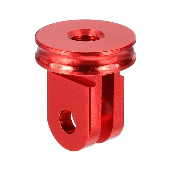 Aluminum Camera Tripod Mount Adapter, 1/4" Screw Tripod Conversion Adapter, Red