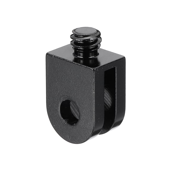 Aluminum Camera Tripod Mount Adapter, 1/4" Screws Tripod Conversion Adapter, Black