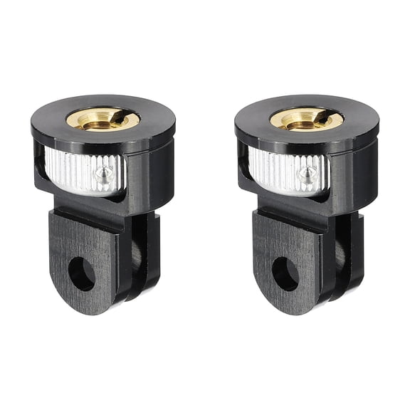 Uxcell Aluminum Camera Tripod Mount Adapter, Adjustment Screw Tripod Conversion Adapter Black