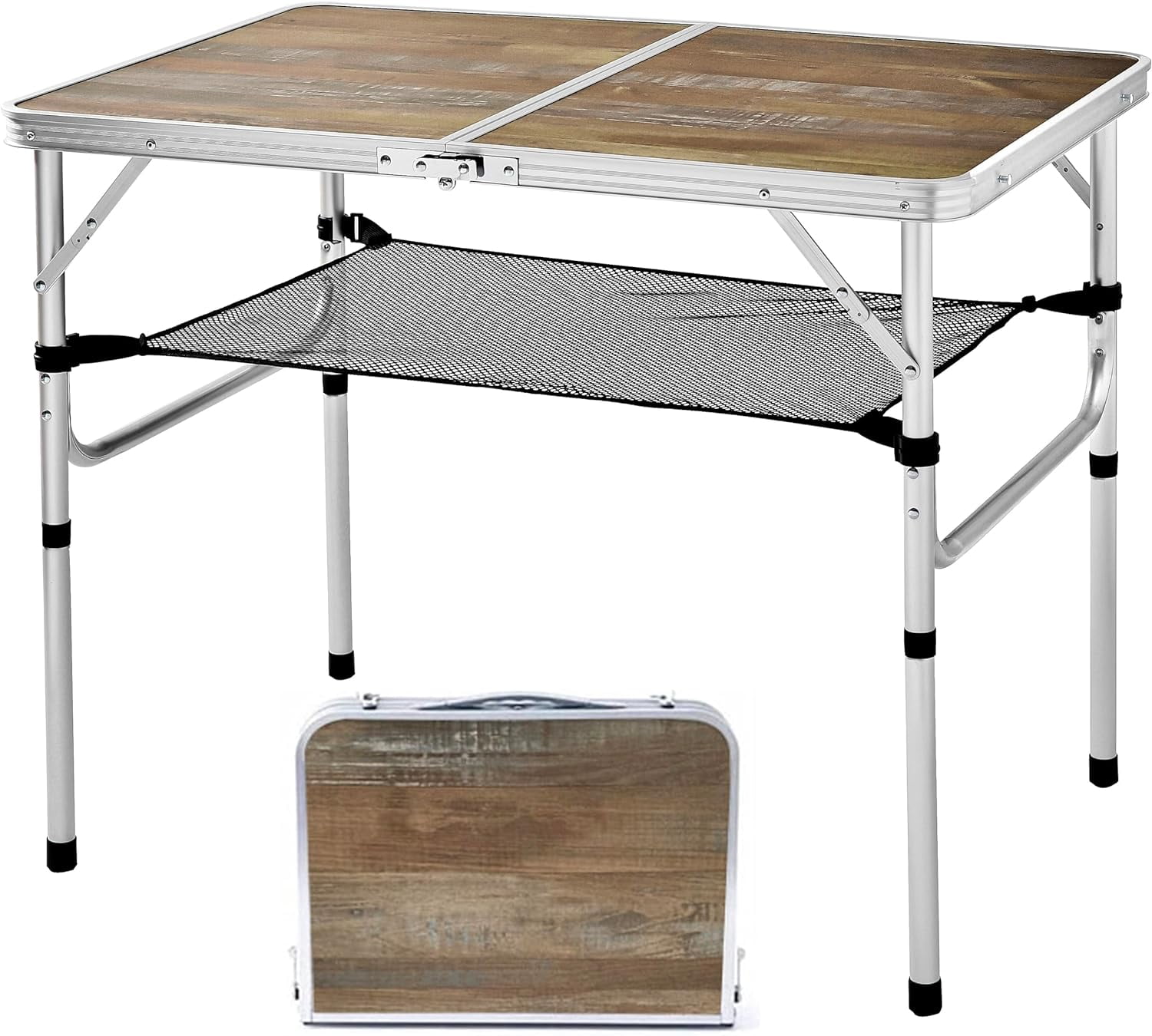 Vlio Camping Table, Low Folding Aluminium Table, Small Lightweight Foldable Table For Outdoor, Indoor, Picnic, Cooking, Beach, Fishing, Garden, Barbecue